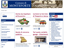 Tablet Screenshot of comune.montefortedalpone.vr.it